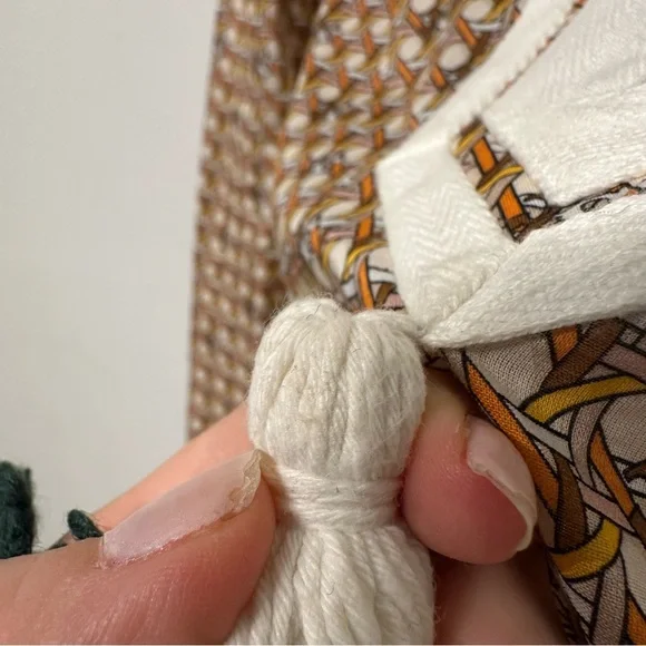 Tory Burch Tassel Tory Tunic Buttermilk Small - Picture 6 of 10